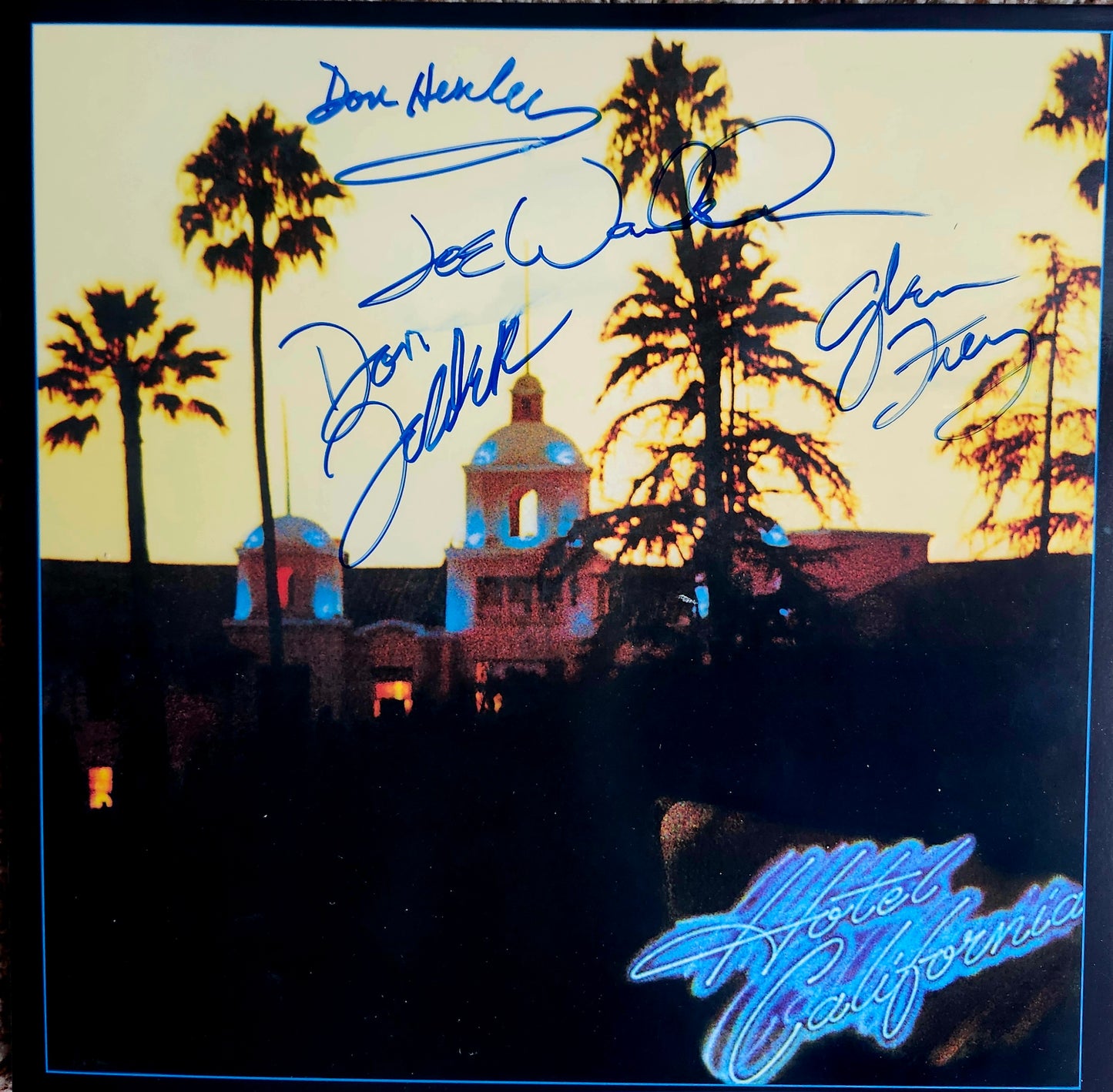 THE EAGLES Band Signed Autographed Album Hotel California COA Hologram