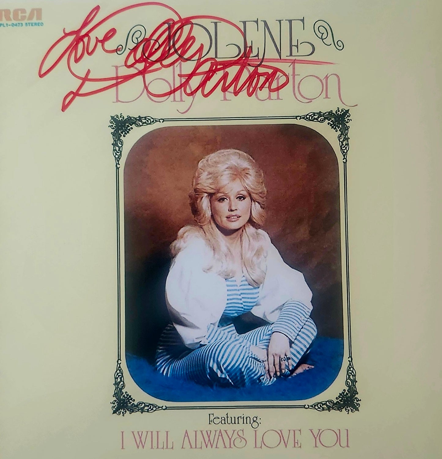 DOLLY PARTON Signed Album Red COA Hologram
