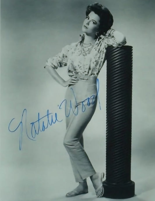 Natalie Wood signed photo titled casual from Boston memorabilia