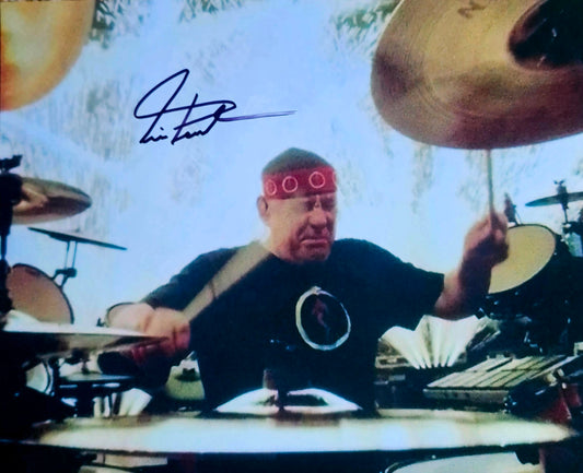 NEIL PEART signed autographed photo fireworks on stage COA Hologram