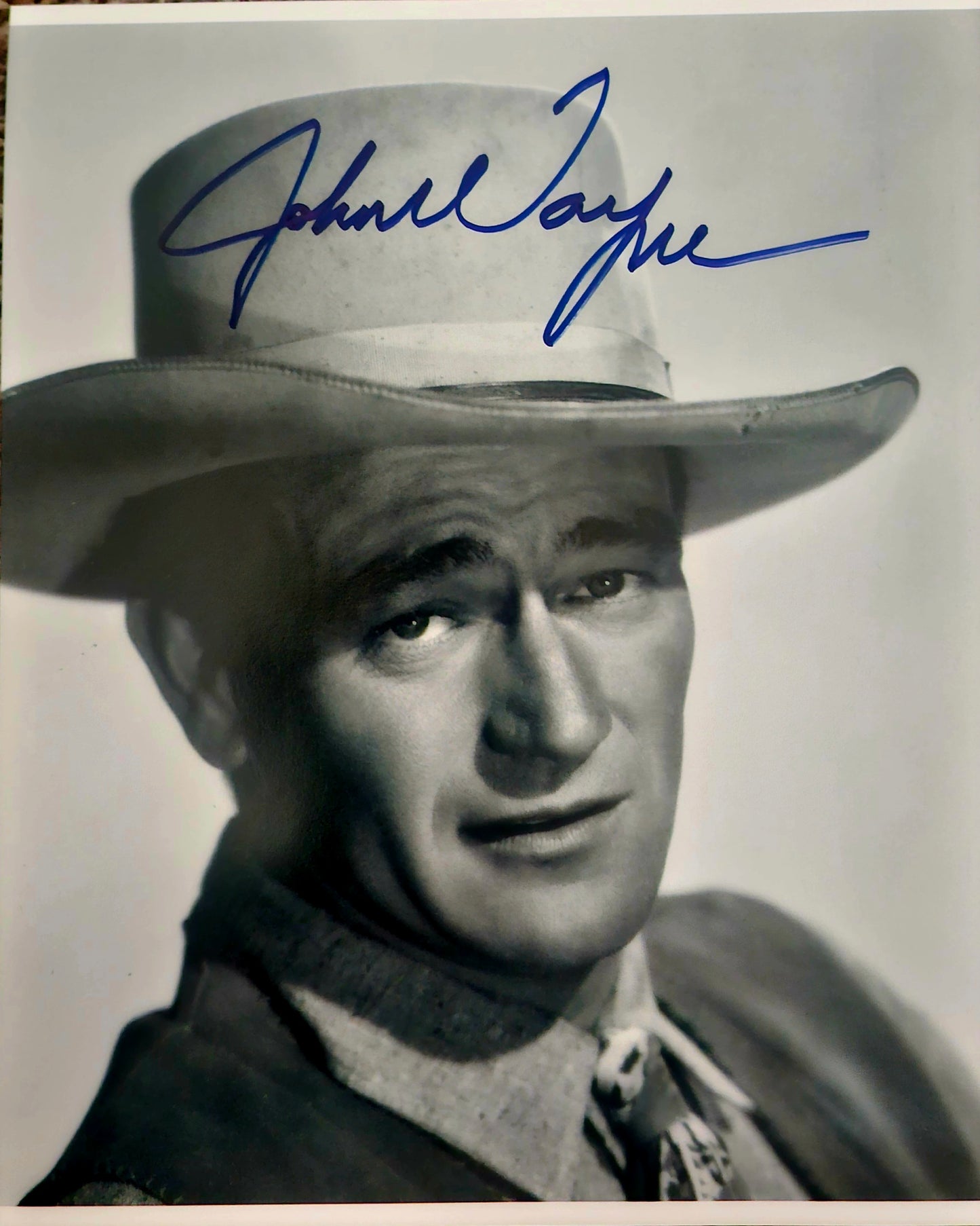 john wayne signed photo boston memorabilia