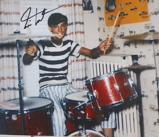NEIL PEART Signed Photo Early Days COA Hologram