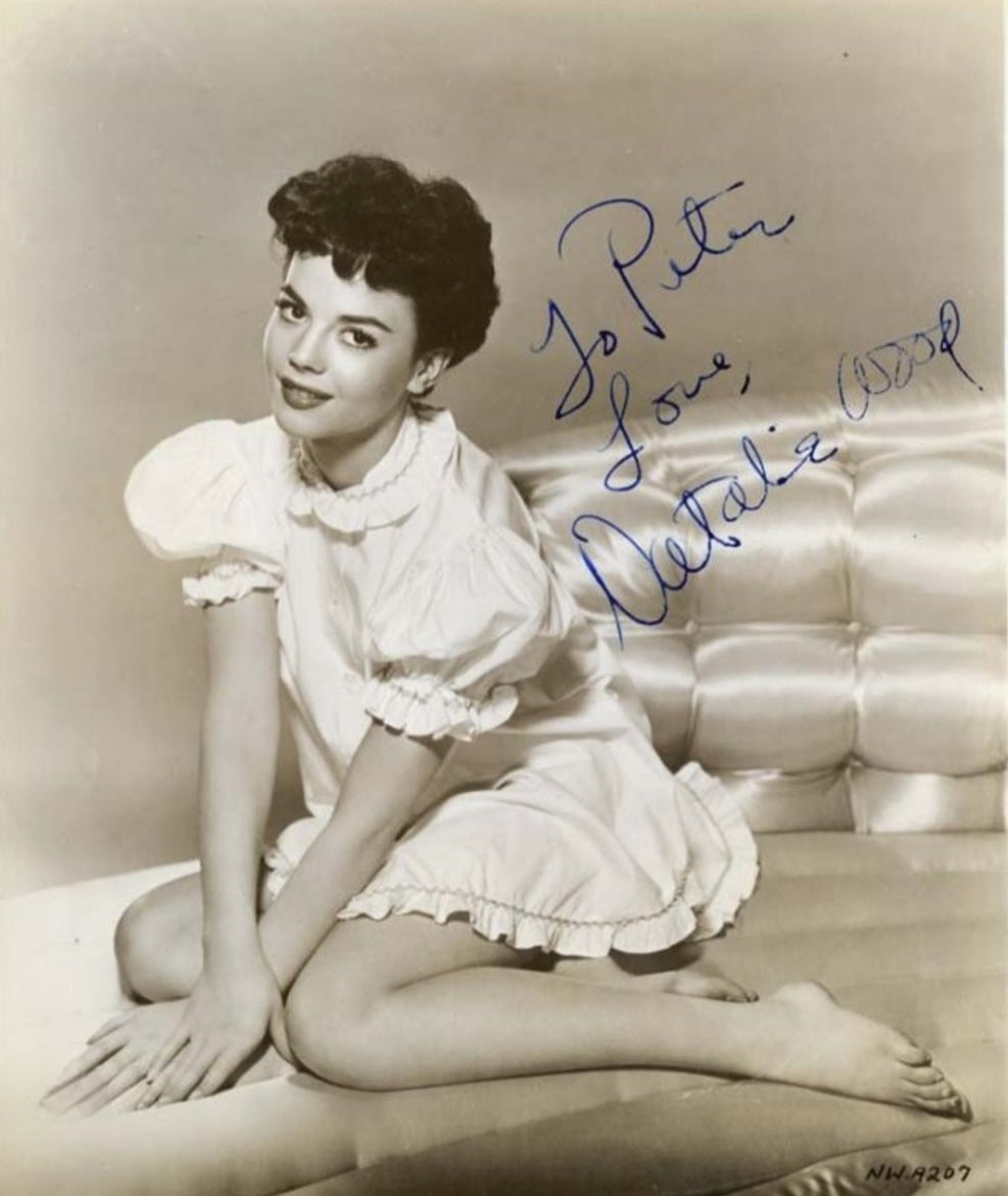 Natalie Wood signed photo to Peter by Boston memorabilia