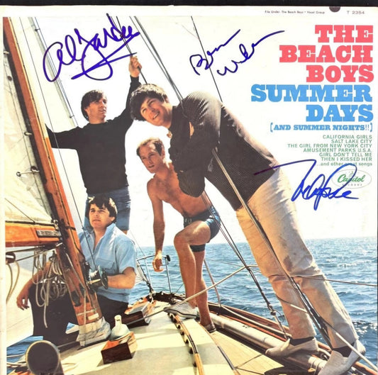 THE BEACH BOYS Signed Album Summer Days COA Hologram