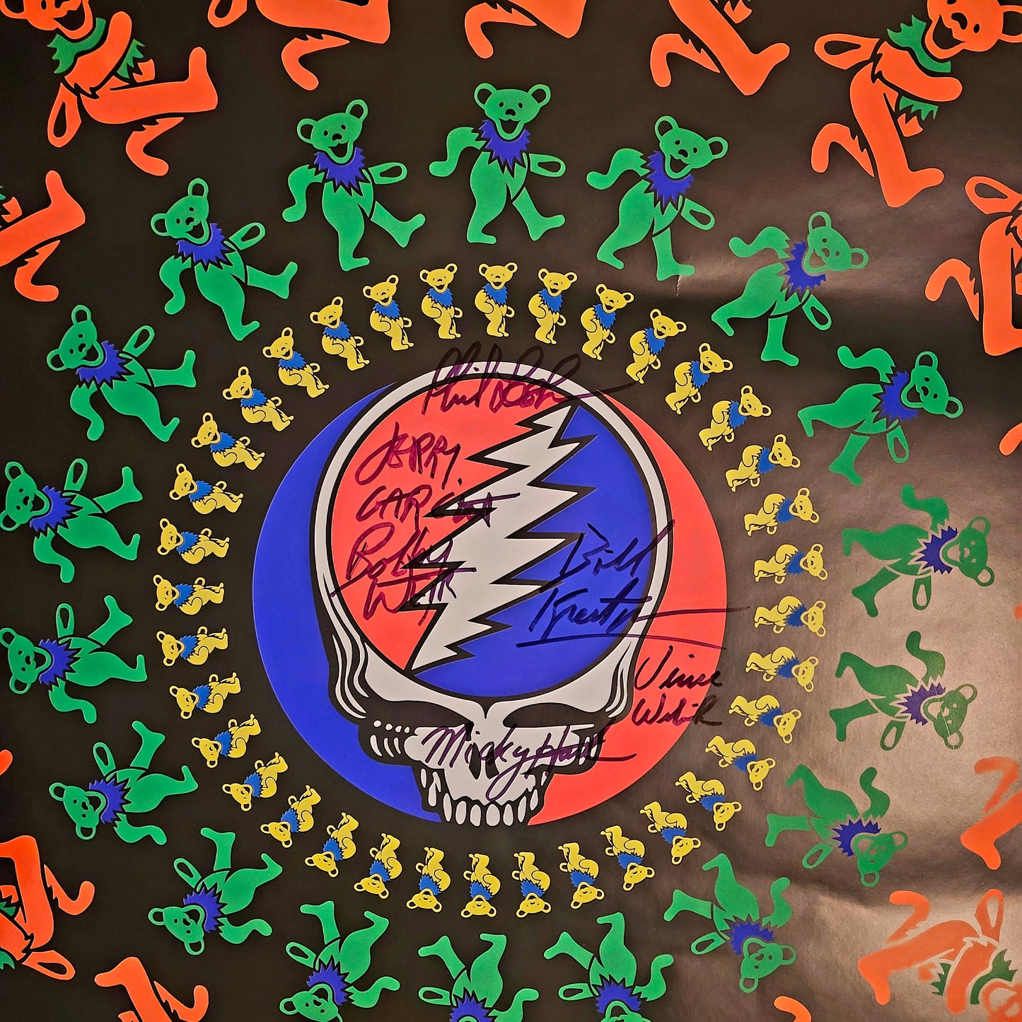 GRATEFUL DEAD Signed Poster COA Hologram