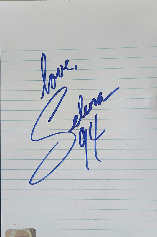SELENA signed autographed Paper with photo COA Hologram