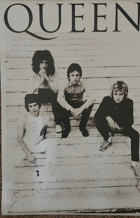 FREDDIE MERCURY Signed Poster COA Hologram