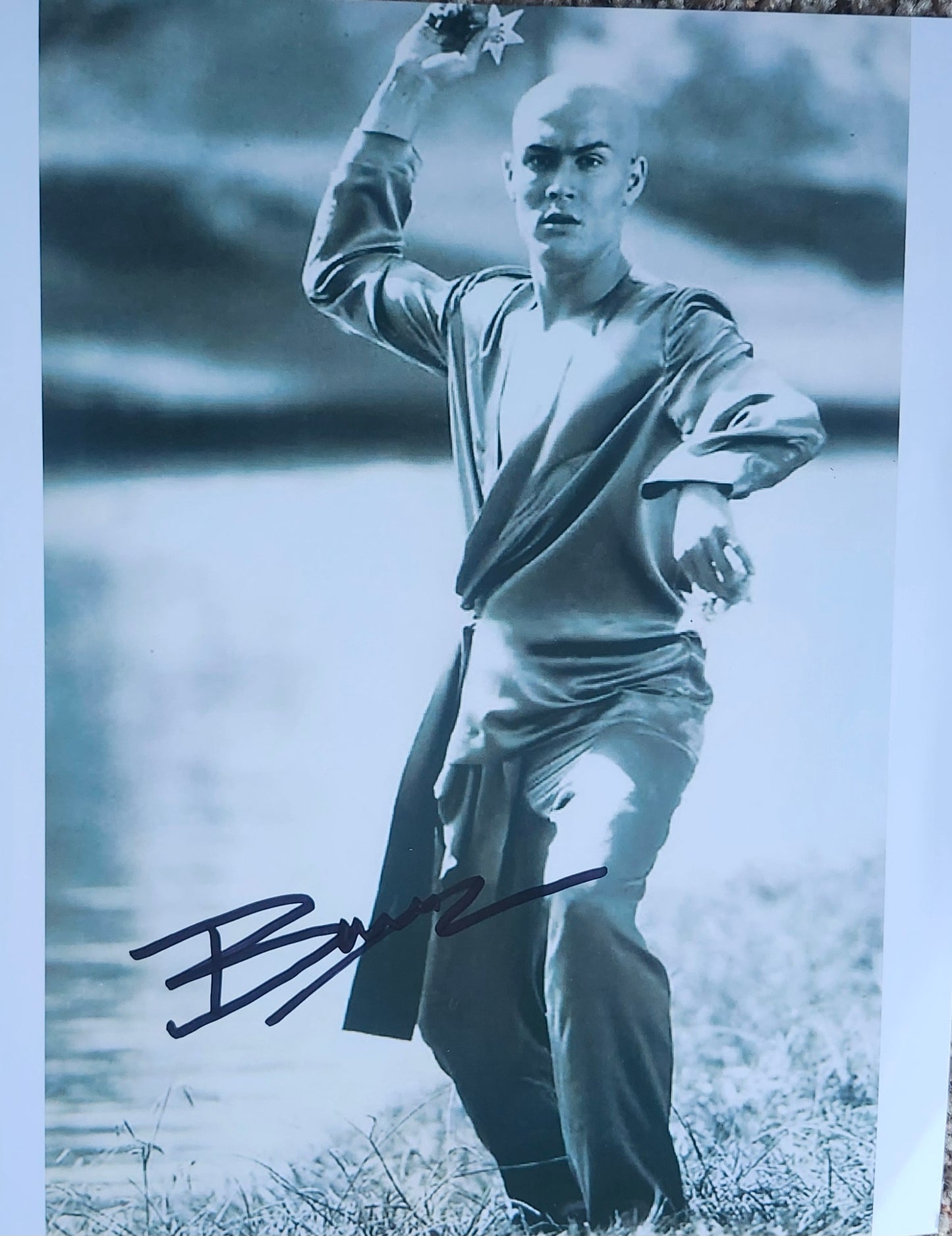 Brandon Lee signed autographed photo kung fu