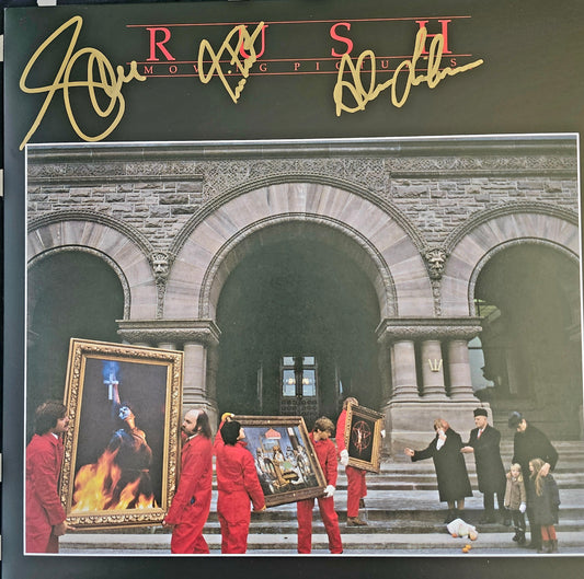 RUSH Band signed autographed album Moving Pictures COA Hologram