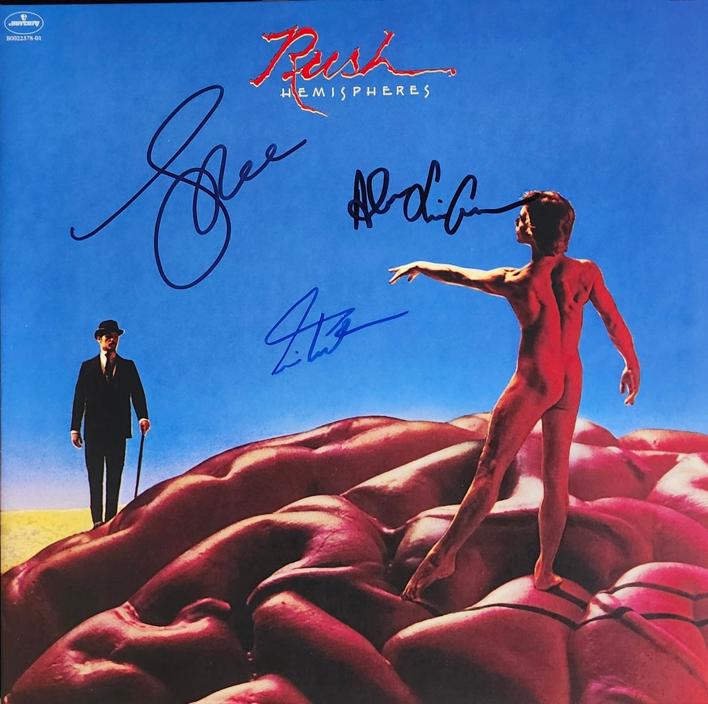 RUSH Signed Autographed Album Hemispheres COA Hologram