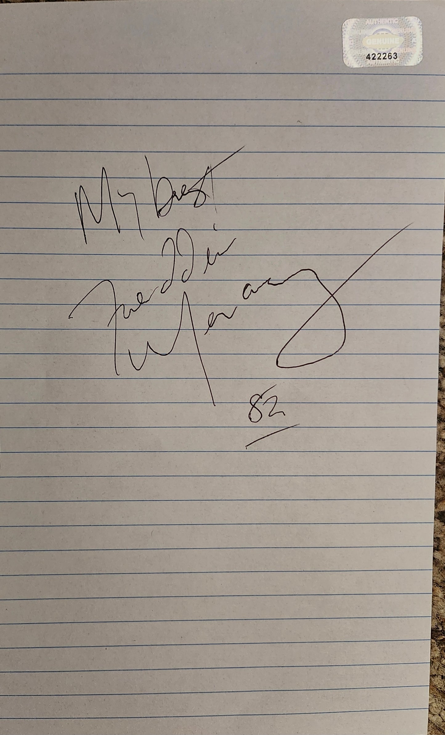 FREDDIE MERCURY Signed Paper Cut 1985