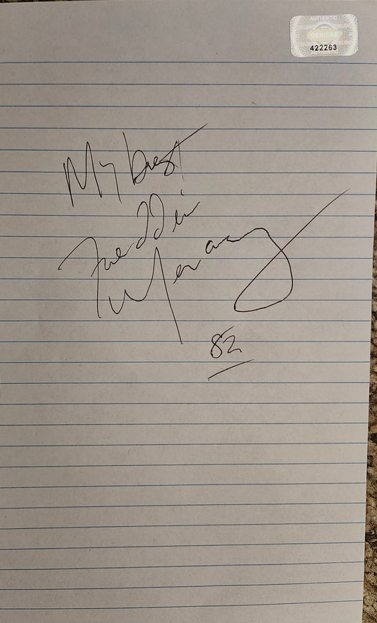 FREDDIE MERCURY Signed Paper Cut 1985