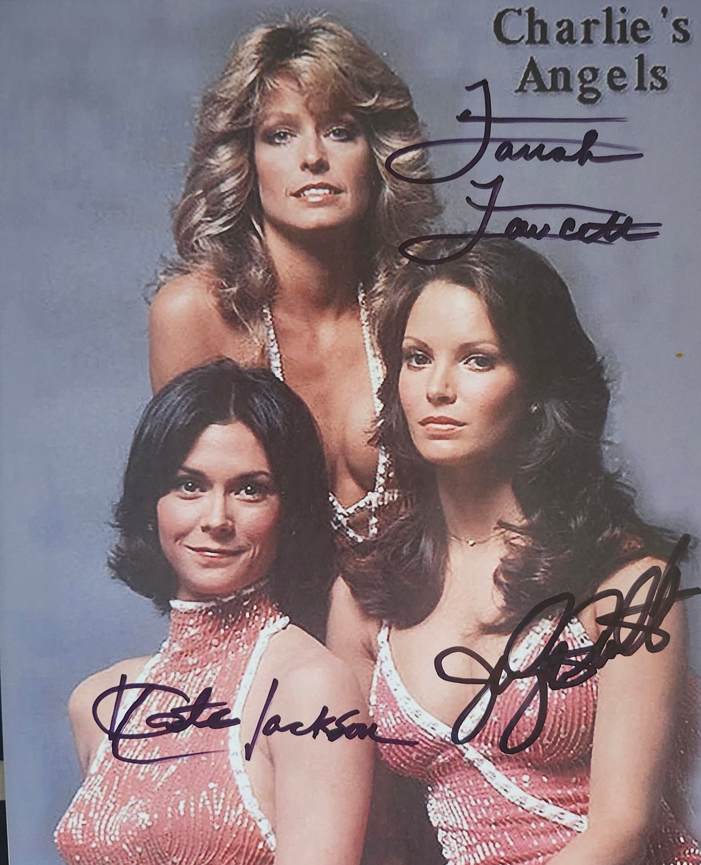 CHARLIE'S ANGELS Signed Photo COA Hologram