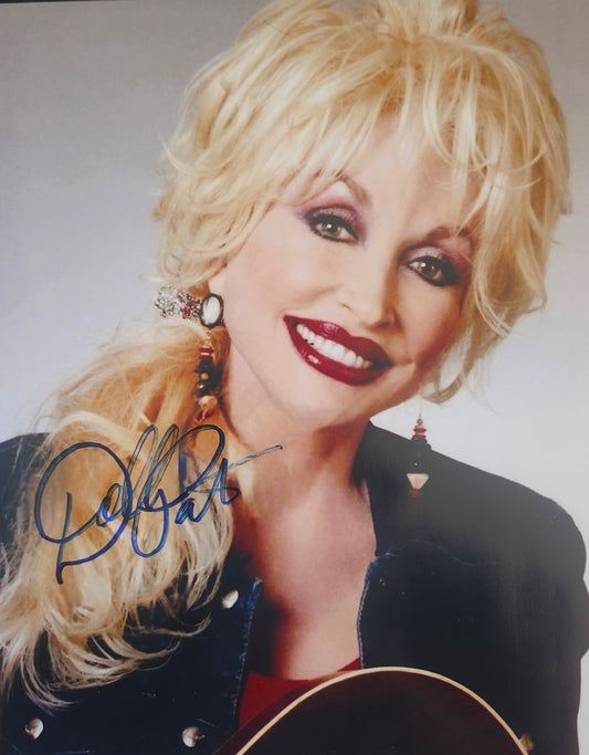 DOLLY PARTON signed autographed photo blue marker COA Hologram