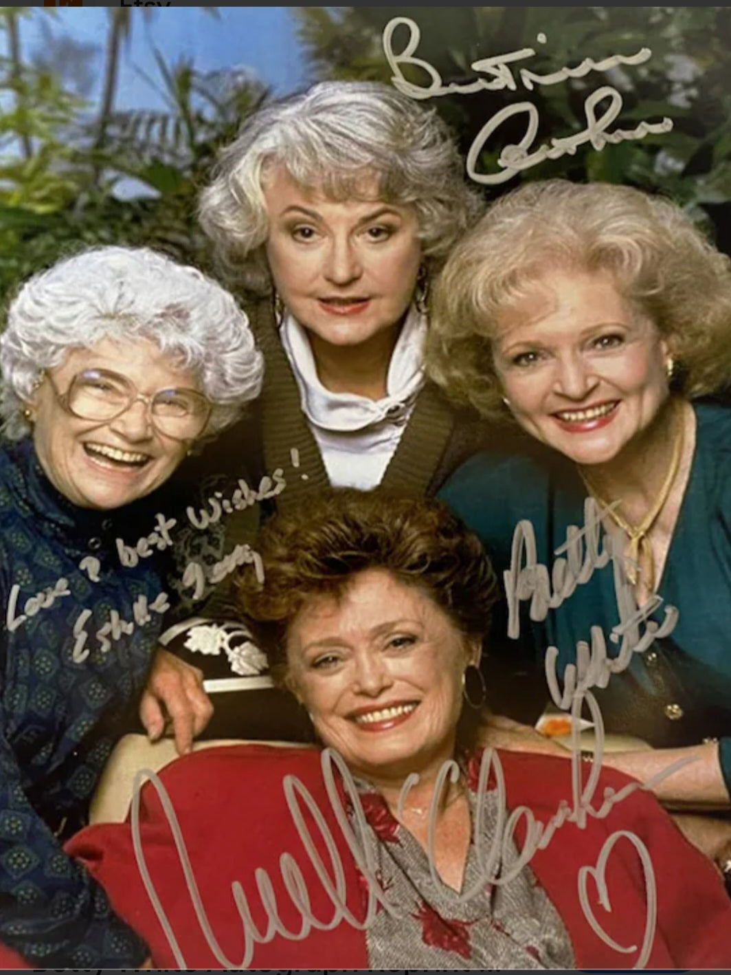 THE GOLDEN GIRLS CAST signed autographed photo COA Hologram