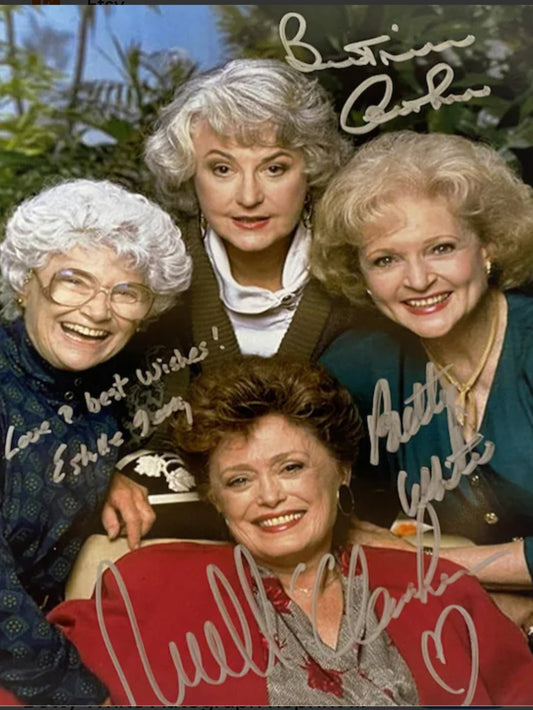 THE GOLDEN GIRLS CAST signed autographed photo COA Hologram