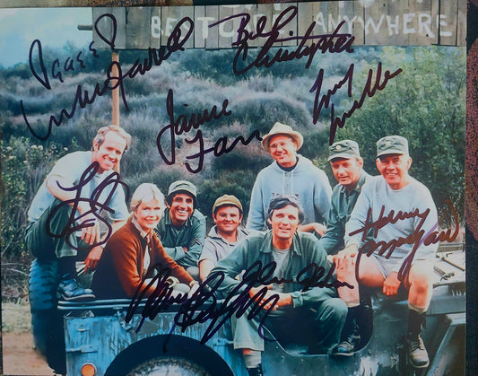 MASH CAST signed autographed photo COA Hologram