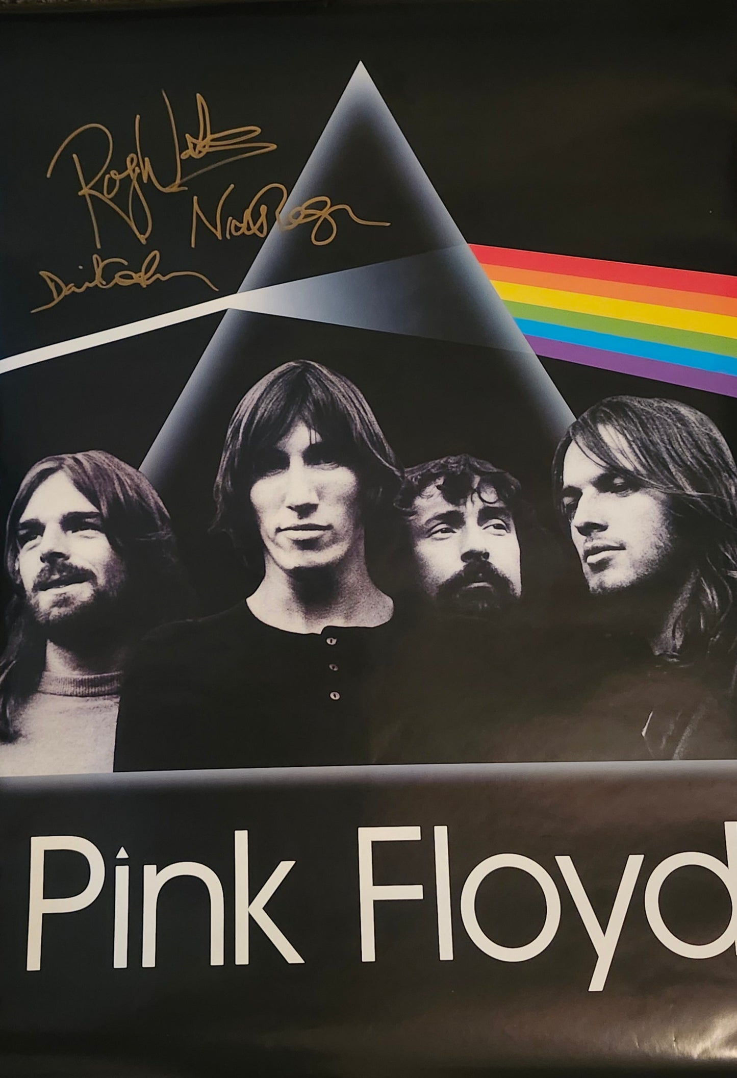 PINK FLOYD Band signed autographed poster COA Hologram
