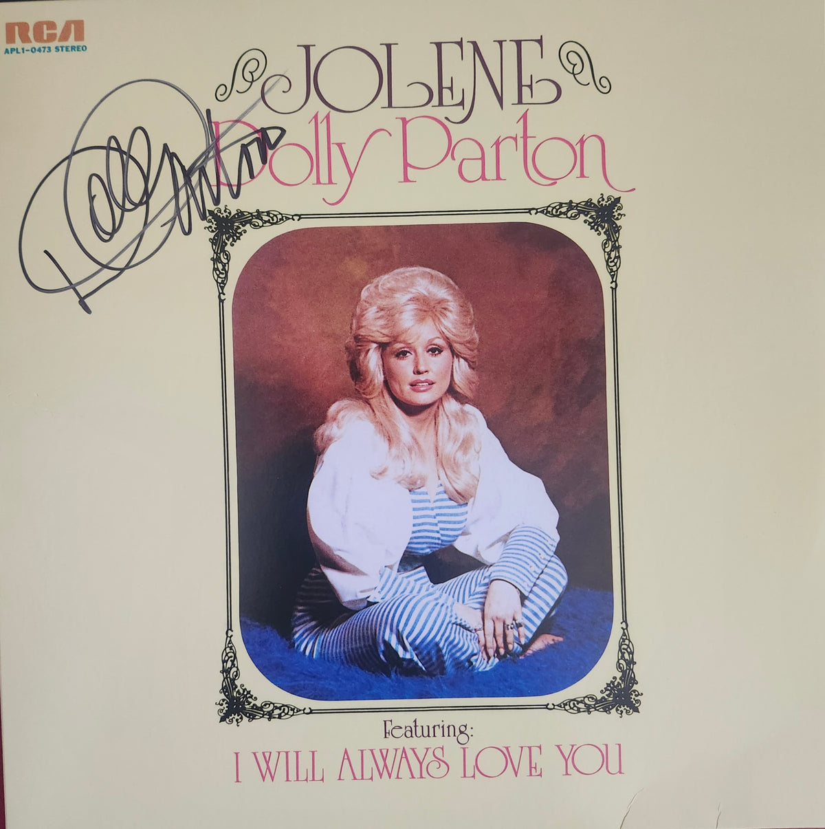DOLLY PARTON Signed Autographed Album Jolene COA Hologram