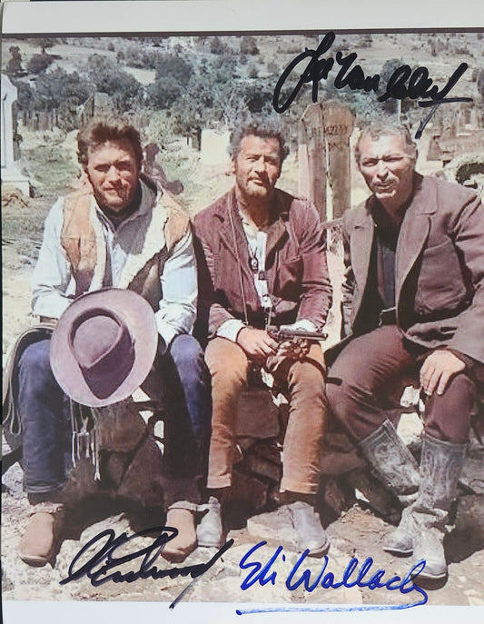 THE GOOD THE BAD And THE UGLY Cast Signed Photo COA Hologram