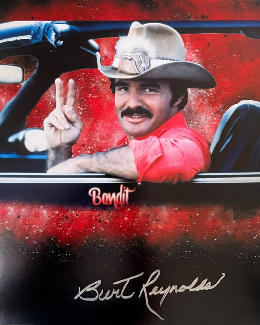 Burt Reynolds signed bandit photo Boston Memorabilia