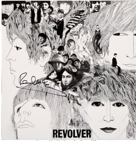 Paul McCartney signed revolver album by Boston memorabilia