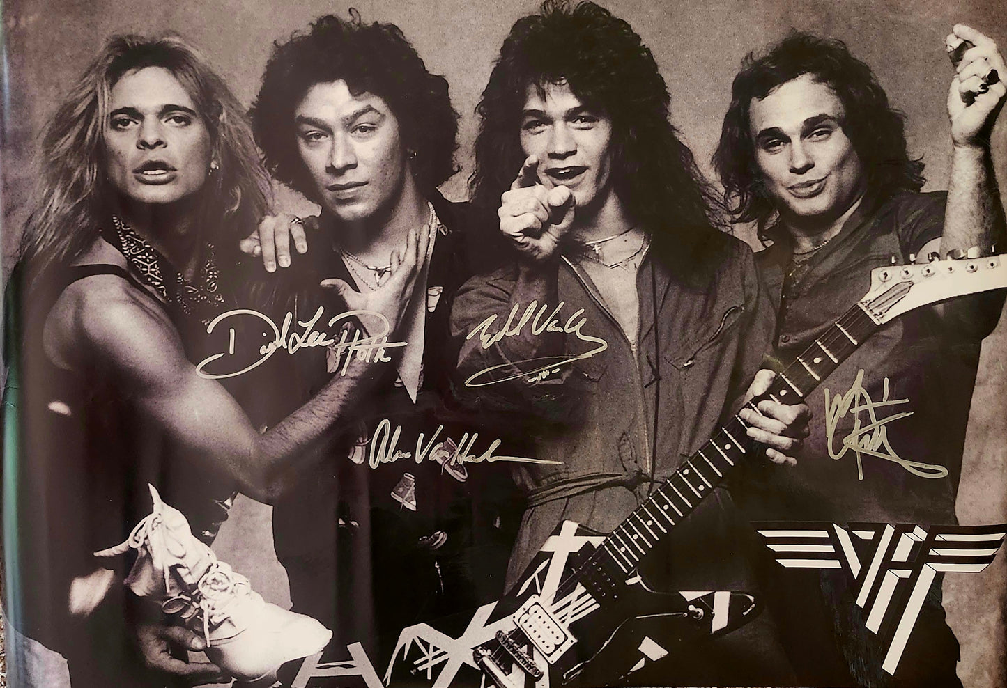 VAN HALEN Signed Poster COA Hologram