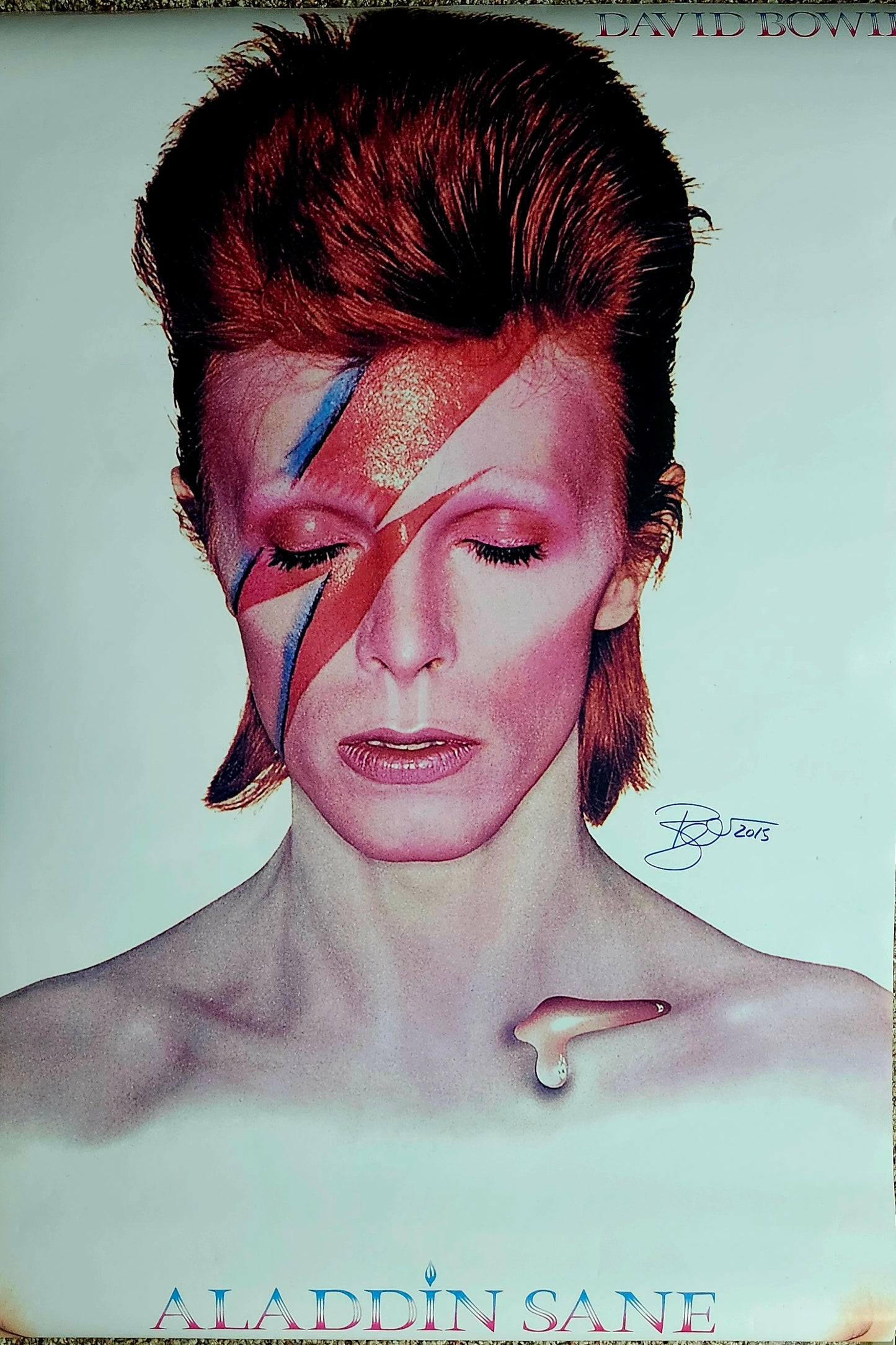 DAVID BOWIE Signed Poster COA Hologram