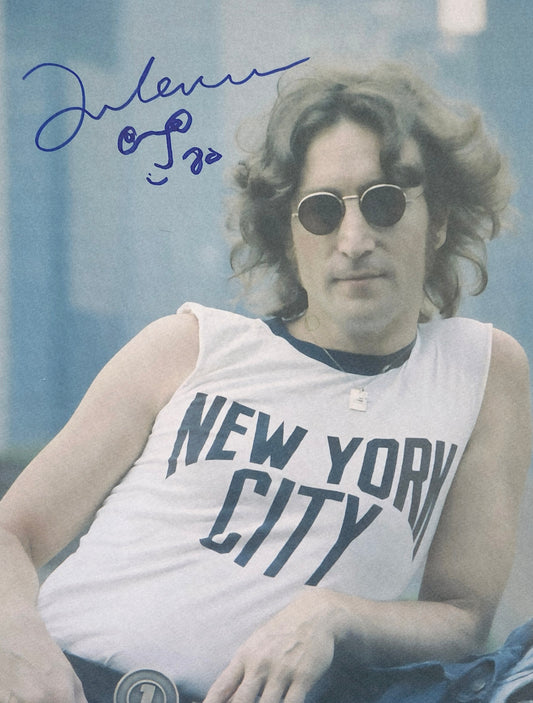 John Lennon signed photo New York City Boston memorabilia