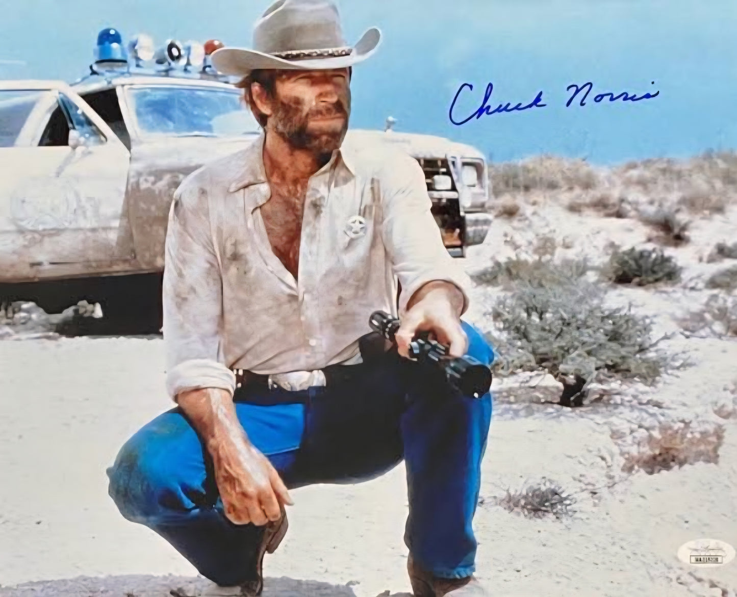 CHUCK NORRIS signed autographed photo action ready COA Hologram