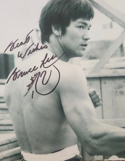 BRUCE LEE signed autographed photo COA Hologram
