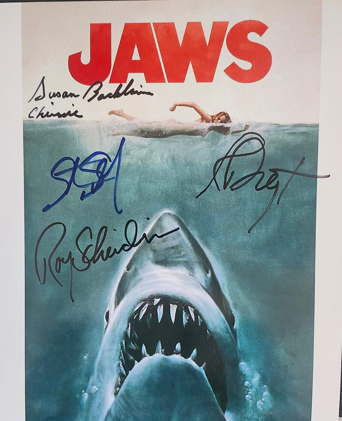 JAWS Cast Signed Photo shark scene w/COA Hologram