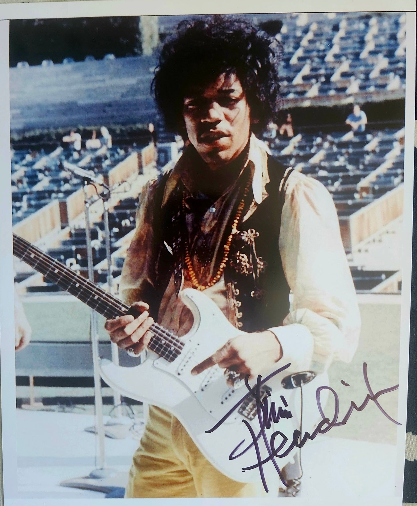 JIMI HENDRIX Signed Photo COA Hologram