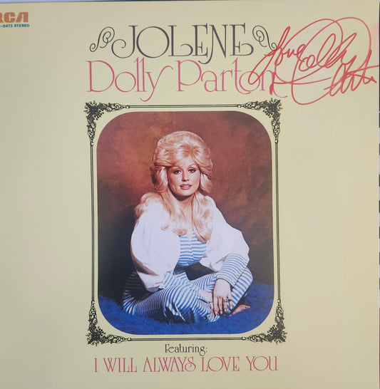 DOLLY PARTON Signed Autographed Album Jolene COA Hologram