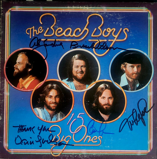 The Beach Boys signed album 15 big ones by Boston memorabilia