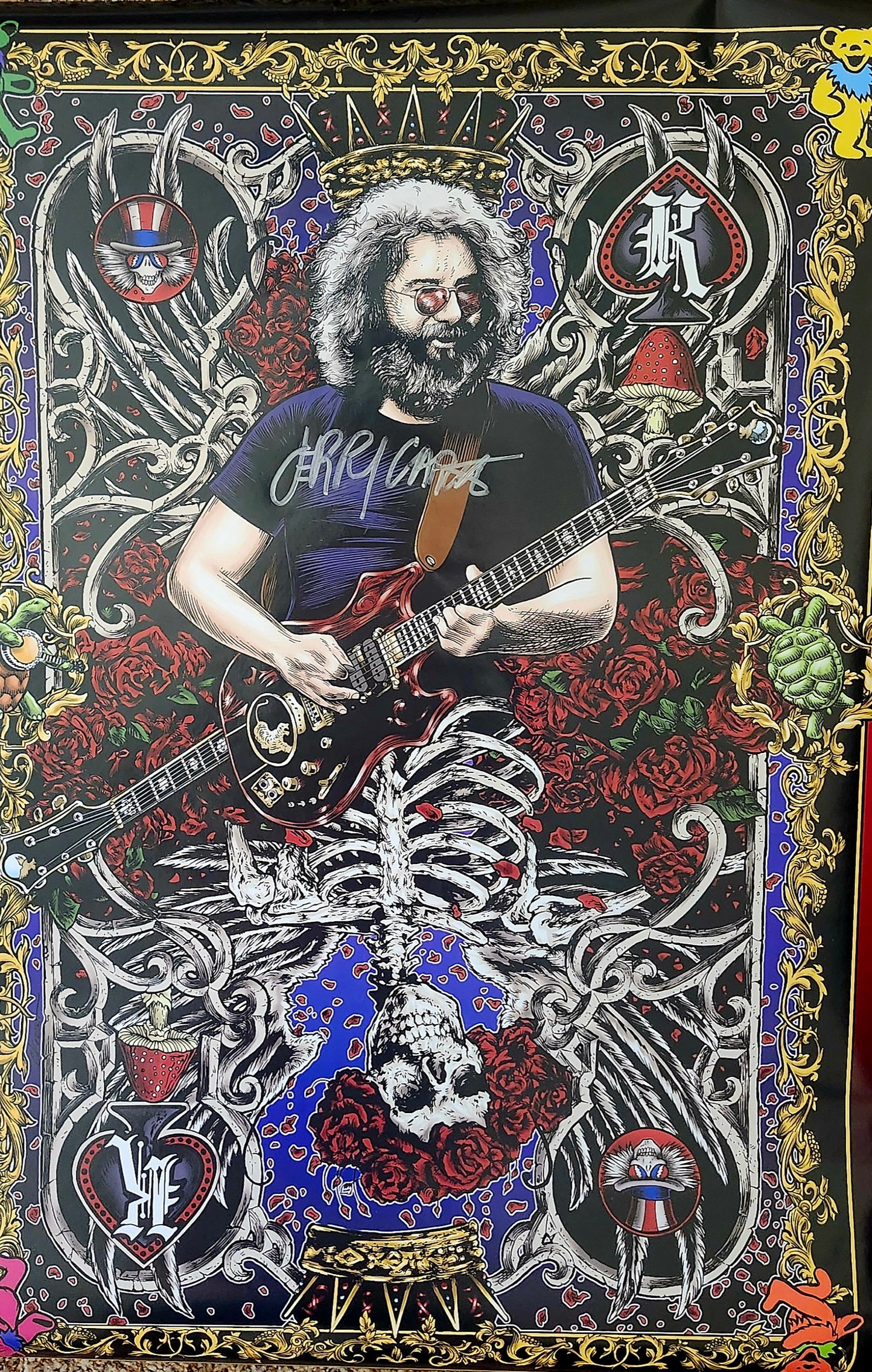 JERRY GARCIA signed autographed poster COA Hologram