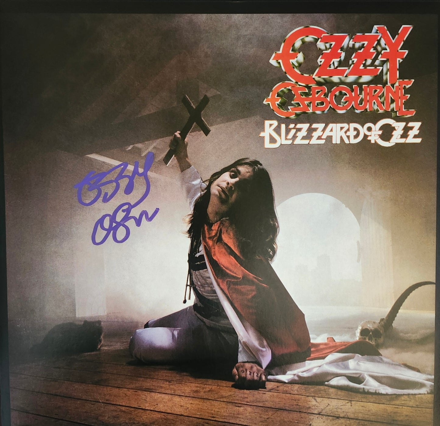 OZZY OSBOURNE Signed Album blizzard of Oz COA hologram
