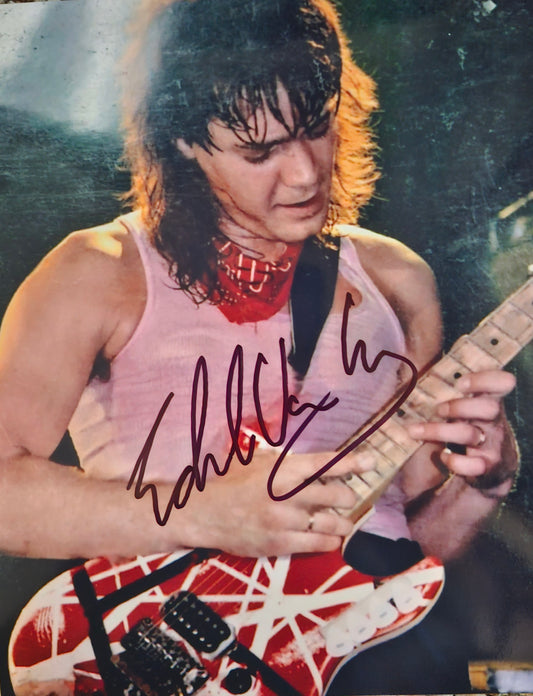 EDDIE VAN HALEN signed autographed photo eruption COA Hologram