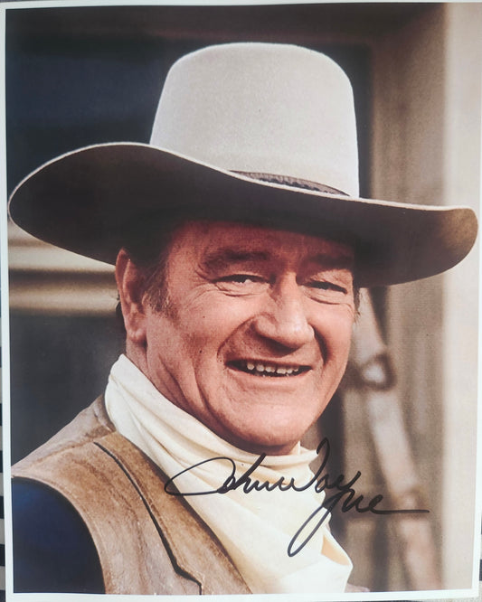 JOHN WAYNE Signed Photo COA Hologram
