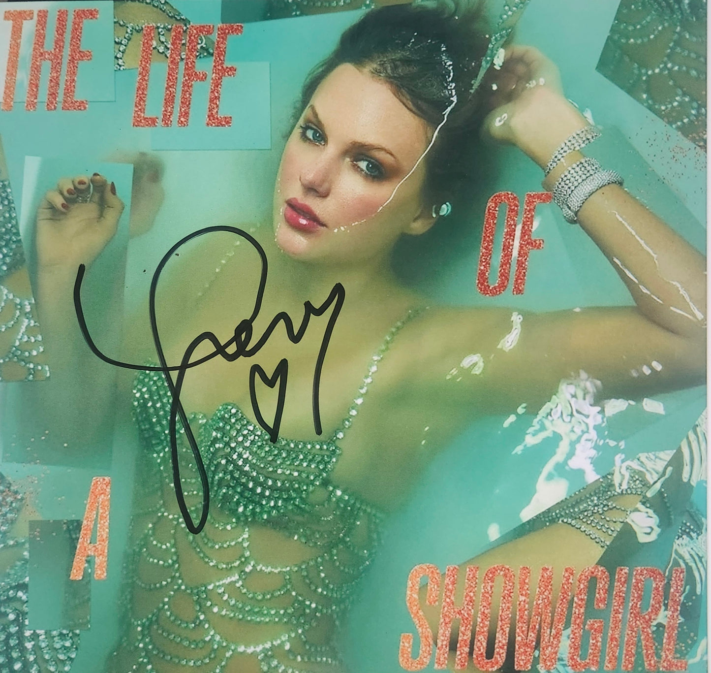 TAYLOR SWIFT Signed Album The Life of a Showgirl COA Hologram