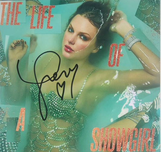 TAYLOR SWIFT Signed Album The Life of a Showgirl COA Hologram