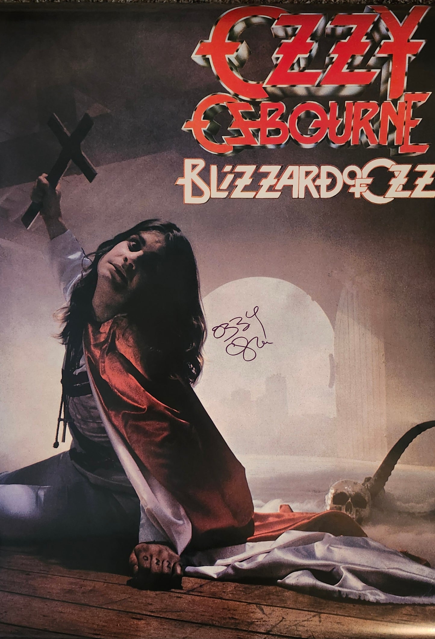 OZZY OSBOURNE Signed Blizzard of Ozz COA Hologram
