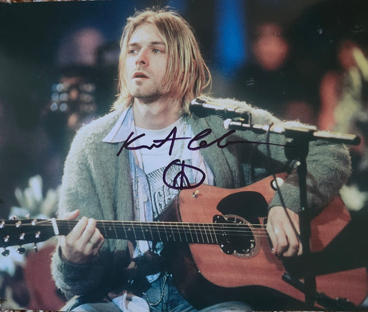 KURT COBAIN signed autographed photo Guitar Melody COA Hologram