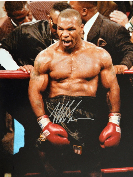 MIKE TYSON Signed Photo COA Hologram