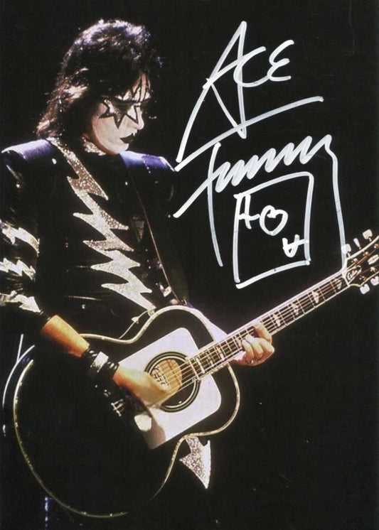 Ace Freely signed photo silver marker on stage Boston