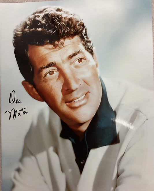 Dean Martin signed color photo Boston memorabilia 