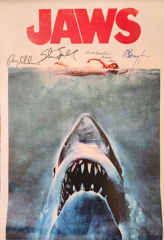Jaws Signed Poster COA Hologram