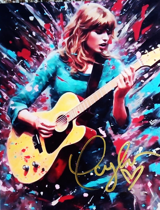 TAYLOR SWIFT signed autographed poster COA Hologram Beckett Autographs