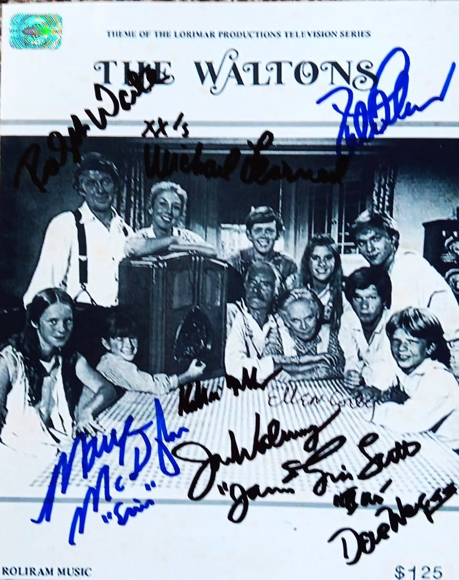 THE WALTONS cast signed autographed photo COA Hologram Beckett Autographs