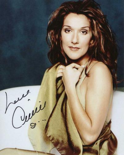 CELINE DION signed autographed photo COA Hologram Beckett Autographs